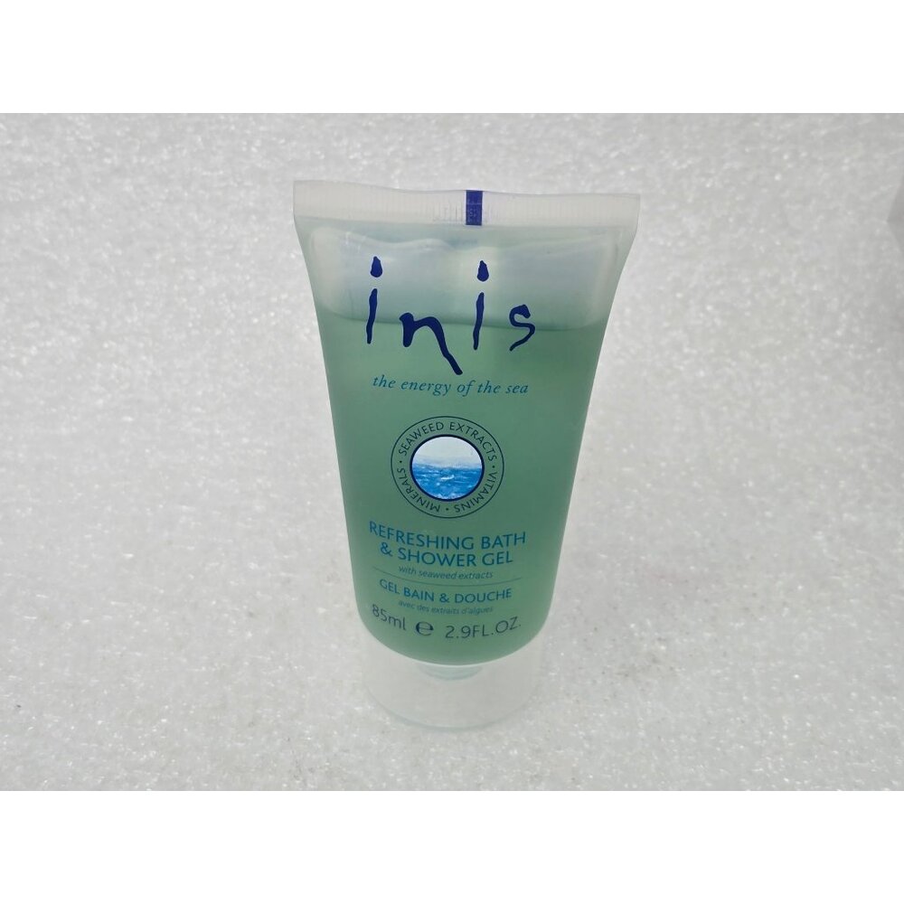 Inis Refreshing Bath & Shower Gel 85ml Seaweed Extract Ocean Scent Travel Size